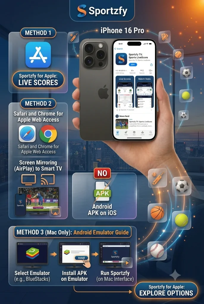 Sportzfy iPhone image