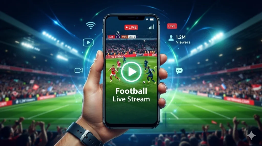 Foootball match live stream Image